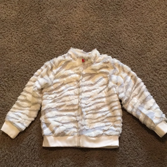 Vintage Gymboree Tiger Love fur jacket that is lined Sz 7